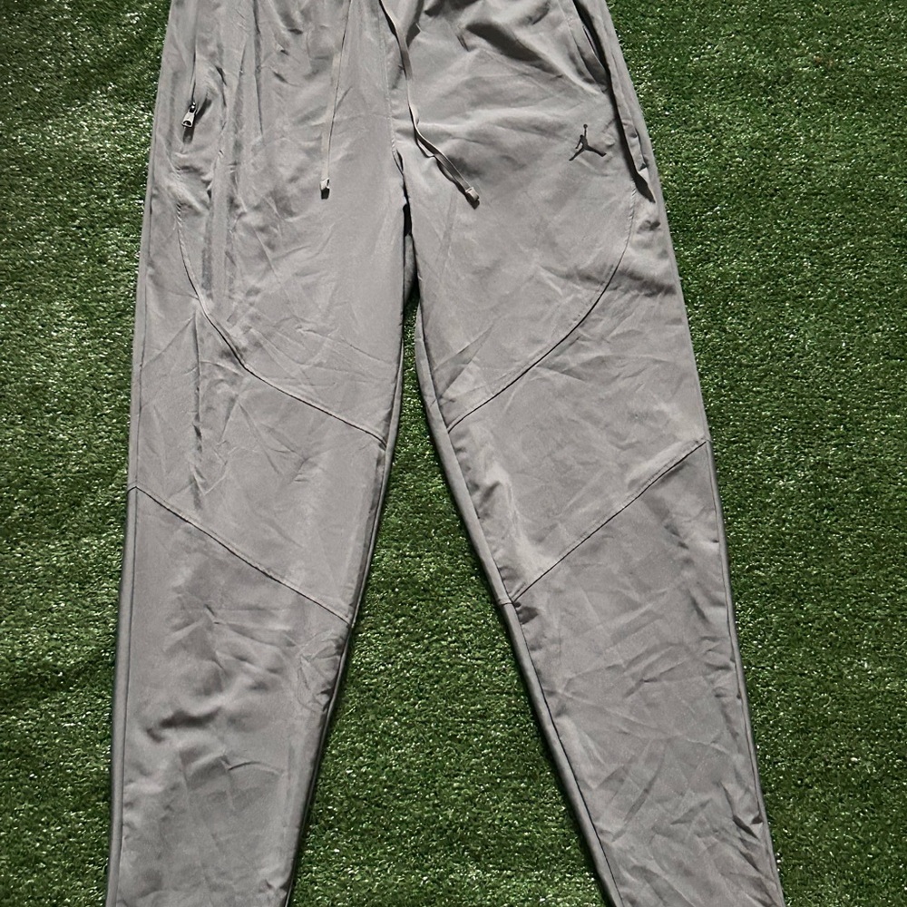 Jordan Gray Athletic Joggers with Zip Pockets